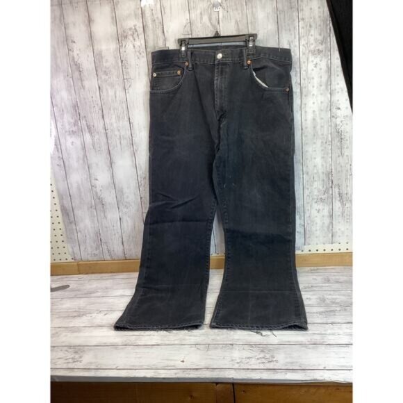 Whimsigoth heritage old money LEVIS Black Jean Wide Leg High Waisted L32 - Picture 1 of 5
